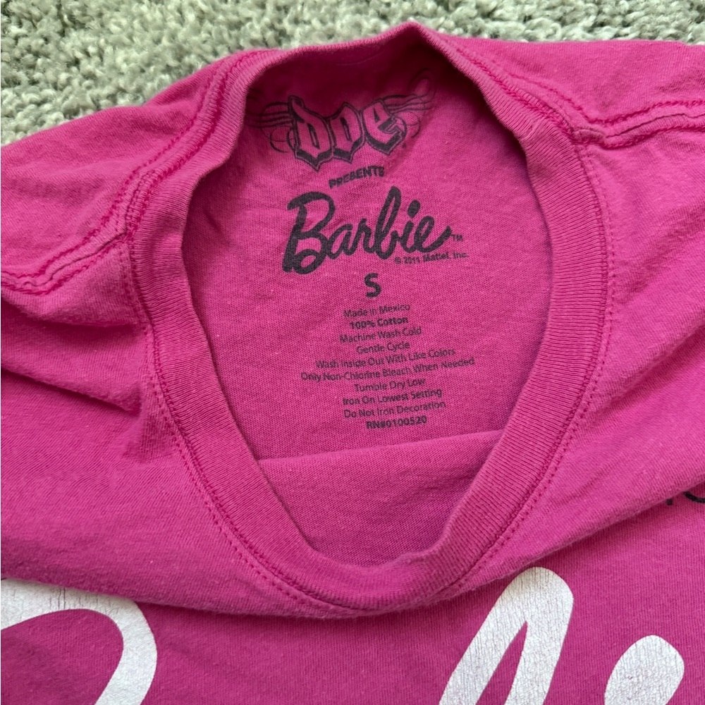 Women’s Sassy Barbie T-Shirt, Hot Pink, Small - Picture 3 of 3